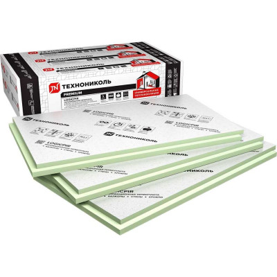 Плита теплоизоляционная LOGICPIR SLOPE-3,4% (K) СХМ/СХМ Г4 1200х600х50-90 мм