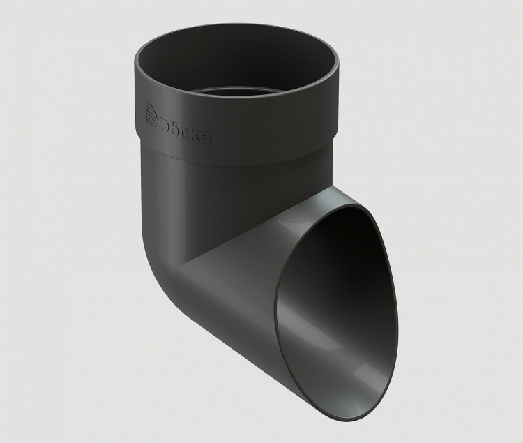 Наконечник водостока DOCKE Standard, серый