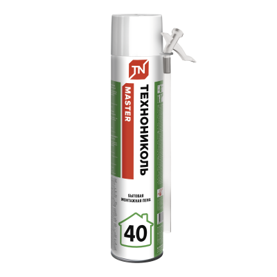 Пена монтажная ТЕХНОНИКОЛЬ 40 MASTER бытовая, 1000мл