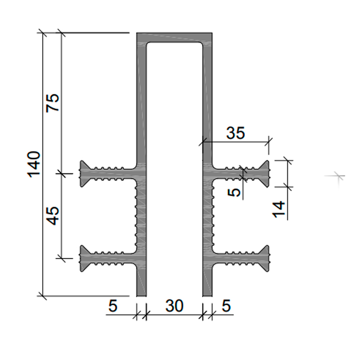 Гидрошпонка АКВАСТОП ДЗ-140/30-4/35 ПВХ-П