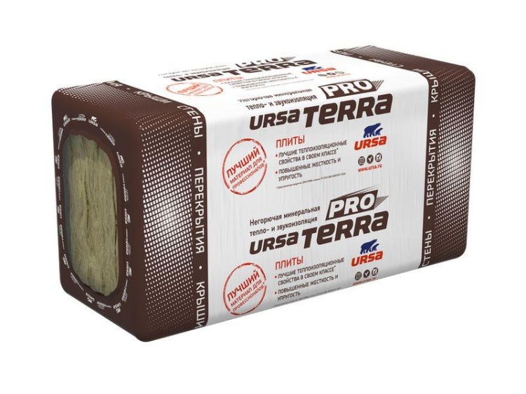 Утеплитель Ursa Terra Pro 34 PN 1000х610х50 мм, 24 шт. в уп