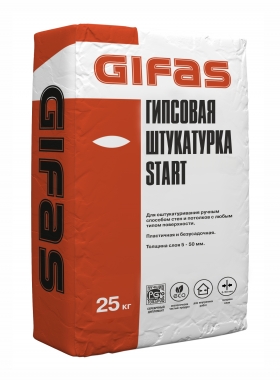 GIFAS Штукатурка гипсовая, Start Profi (25кг)