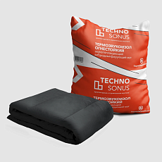 Мат для звукоизоляции ТермоЗвукоИзол Огнестойкий Черный (5*1,5*13мм) 0,12м3/7,5м2